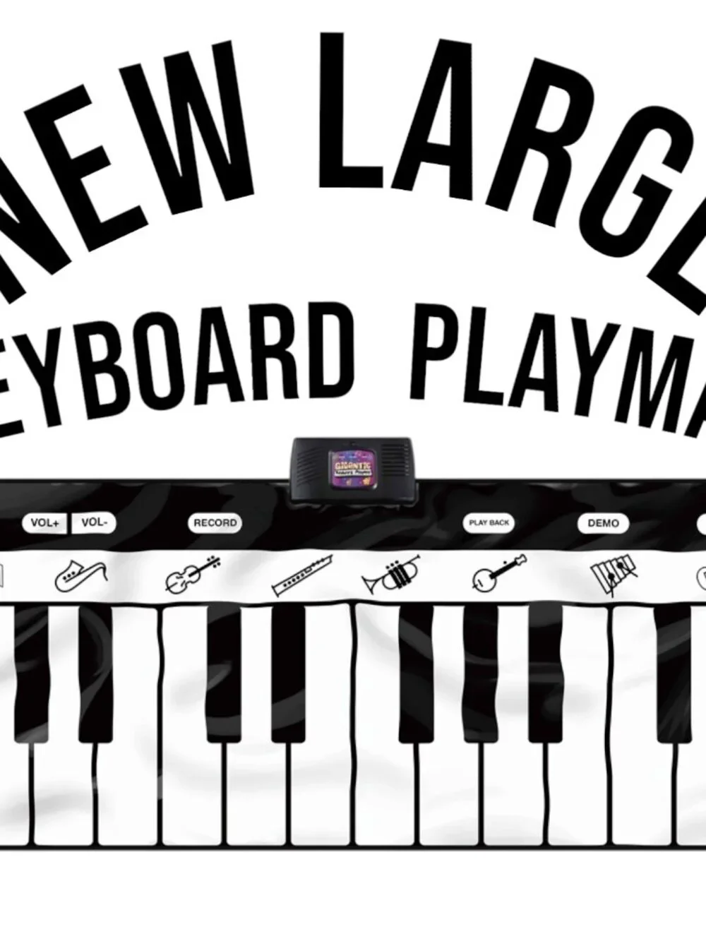 New Giant Floor Piano Keyboard Playmat Foldable Mat Musical Instrument Toddler K